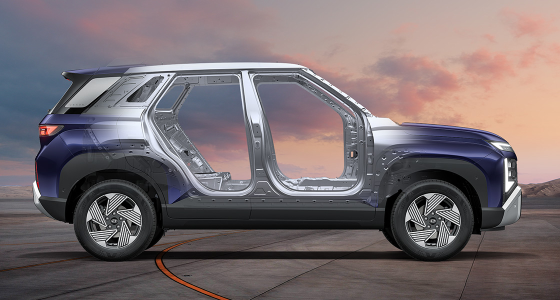 Hyundai Venue Strong Body Structure with AHSS