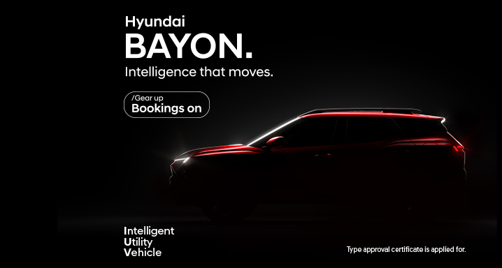 Hyundai Motor India Limited Announces Bookings ON for Hyundai BAYON - Intelligence That Moves