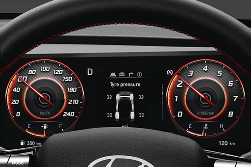 Hyundai New CRETA N LINE Tyre Pressure Monitoring System