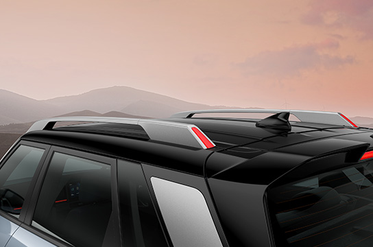 Bridge type roof rails