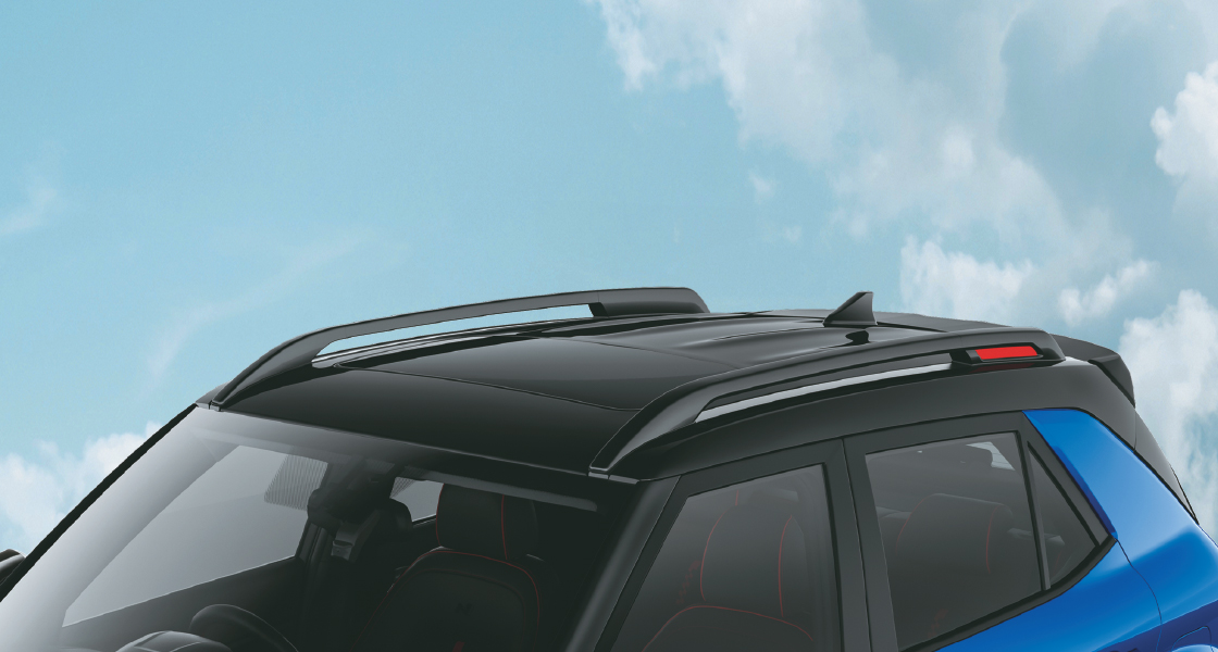 Roof Rails with Athletic Red Highlights