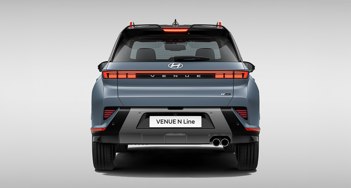 Rear View Image of Hyundai Venue N Line Car