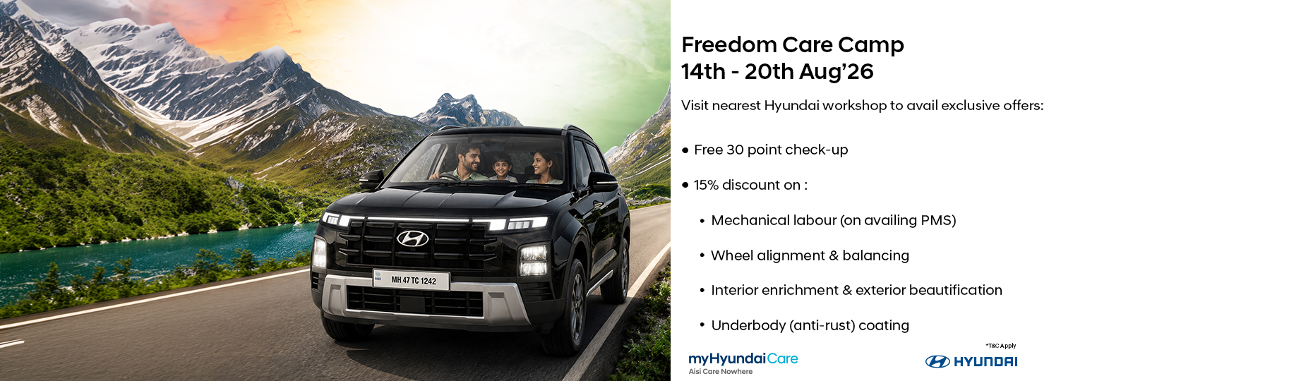 Summer winter and monsoon car care camps