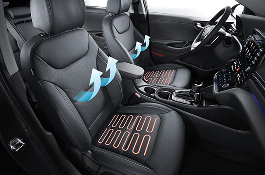 IONIQ hybrid  front ventilated / heated seats