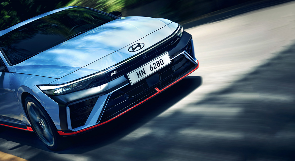 New ELANTRA N, frontside detail view