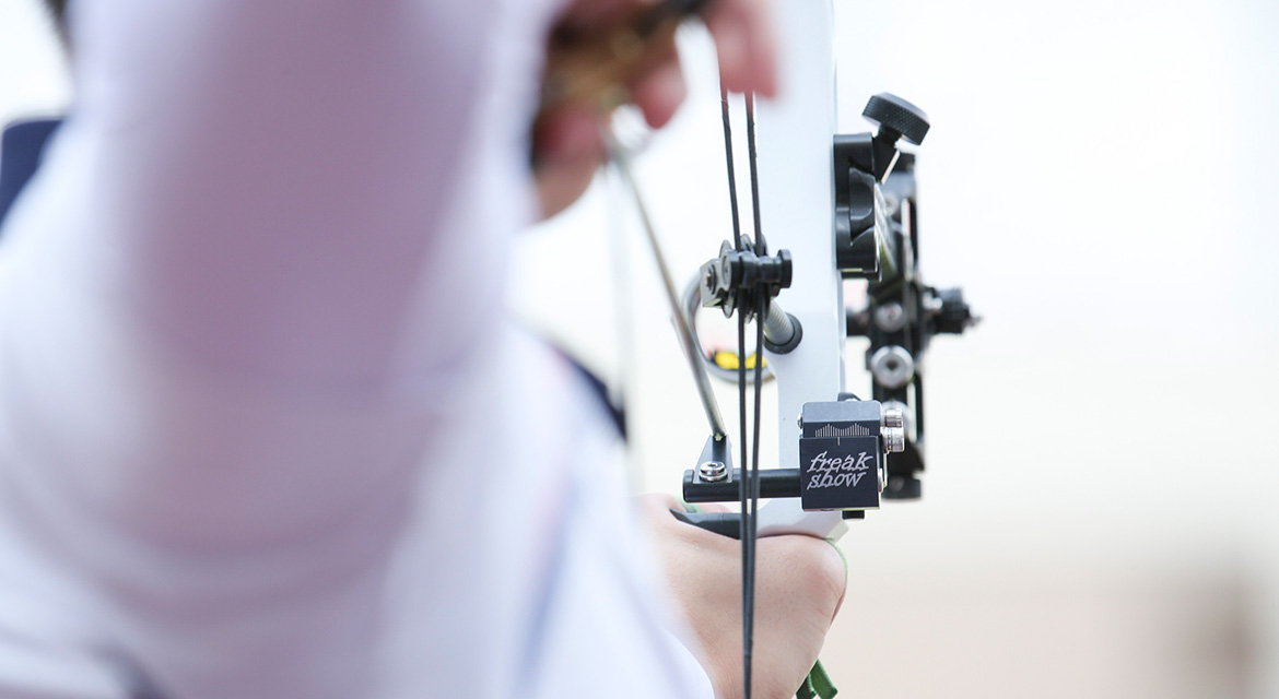 Korean archer drawing a bow