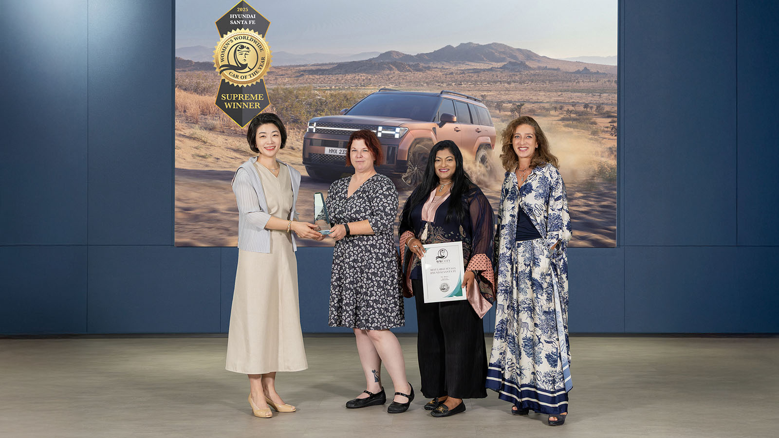 Hyundai SANTA FE Named ‘Supreme Winner’ at 2025 Women’s Worldwide Car of the Year Awards