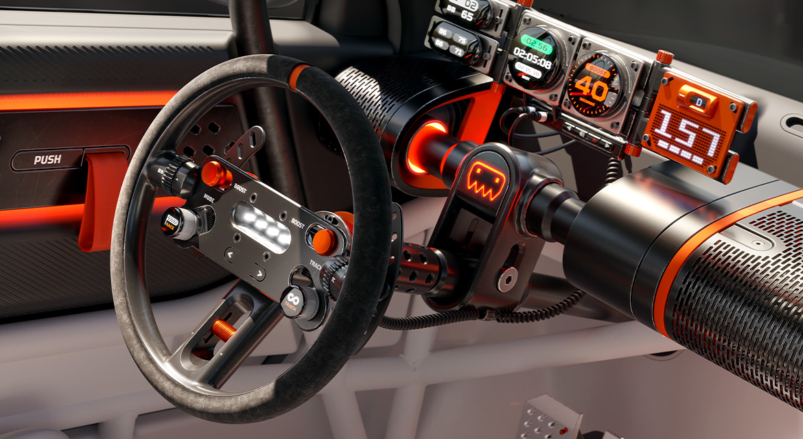 INSTEROID, A Sporty Gaming-Inspired EV Design Fantasy