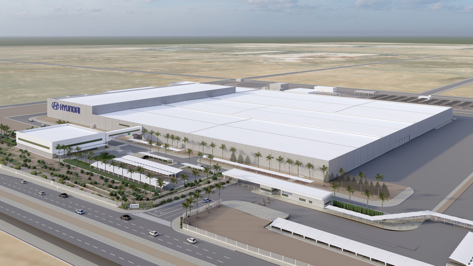 Rendered image of HMMME facility site