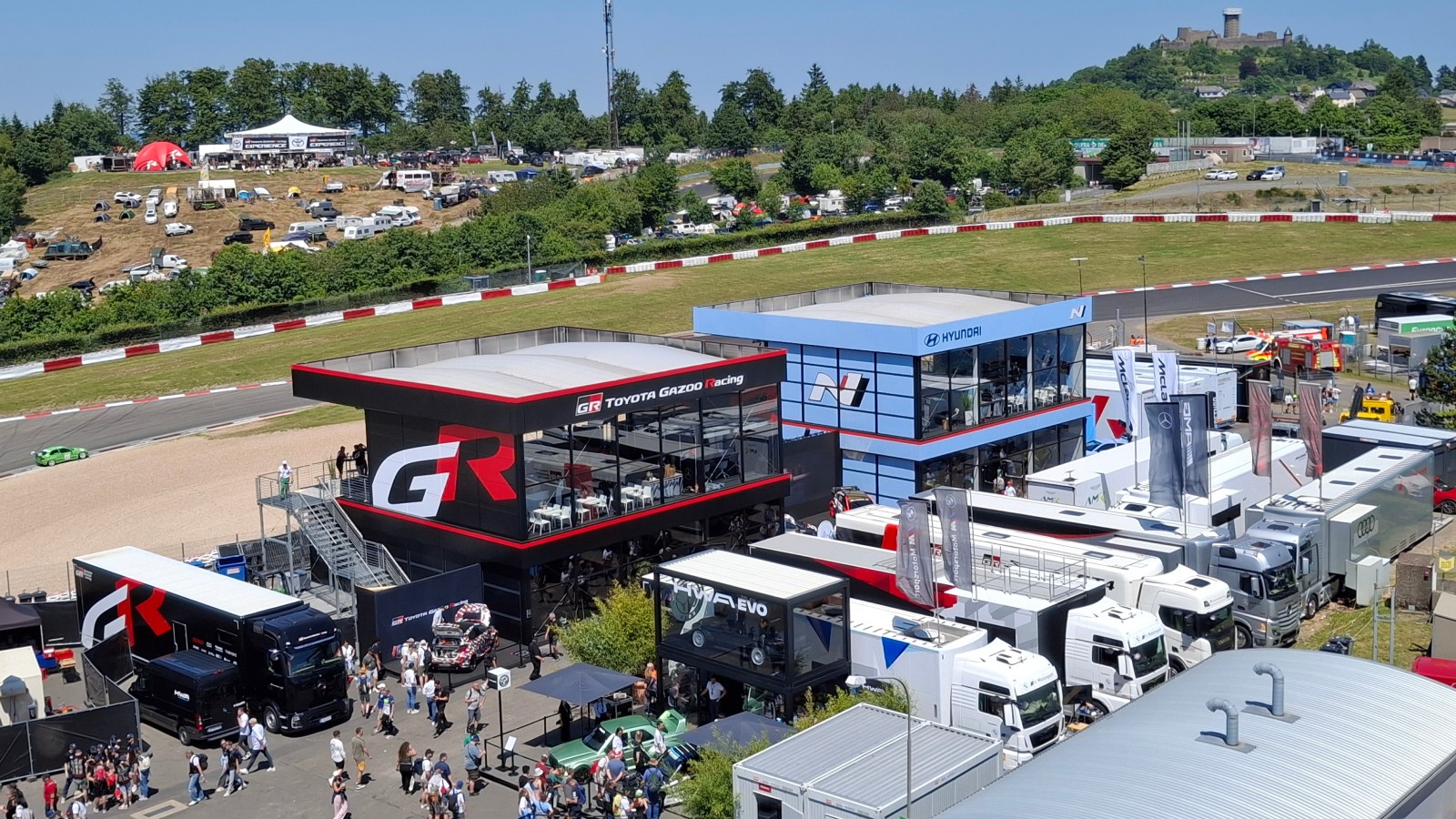 Hyundai X Toyota Joint booth at Nürburgring 24 Hours