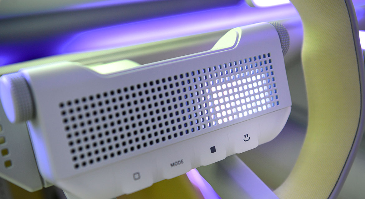 You could argue that the Concept THREE is a celebration of the pixel. Tetris fans rejoice.