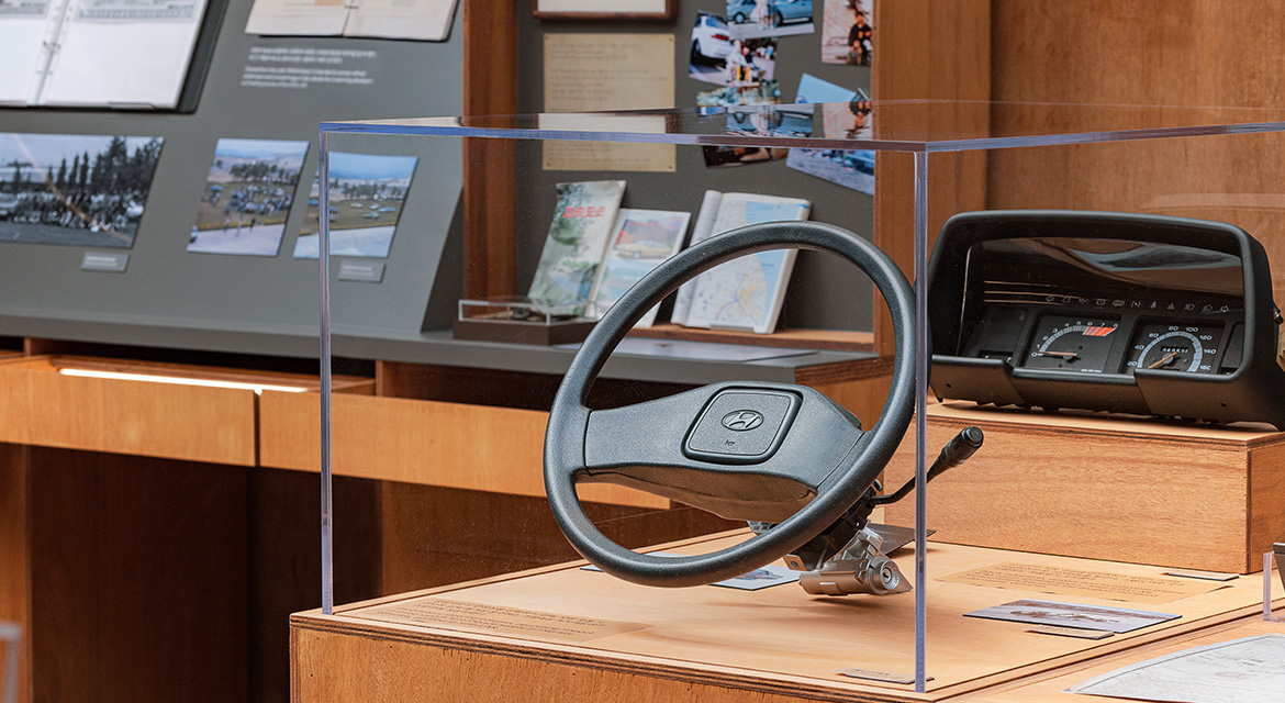 Forget cruise control or steering wheel media buttons. In the 1980s, you got two spokes and a horn — the essence of minimalist design