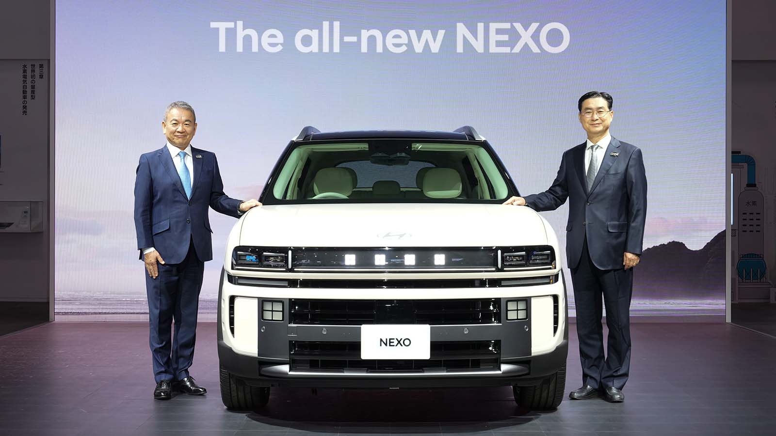 (From left) Toshiyuki Shimegi, CEO of Hyundai Mobility Japan / YOO SEOK CHUNG, EVP and Head of Korea Business Division at Hyundai Motor Company