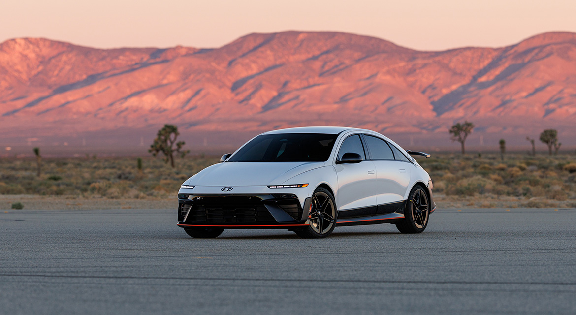 Hyundai IONIQ 6 N depicted