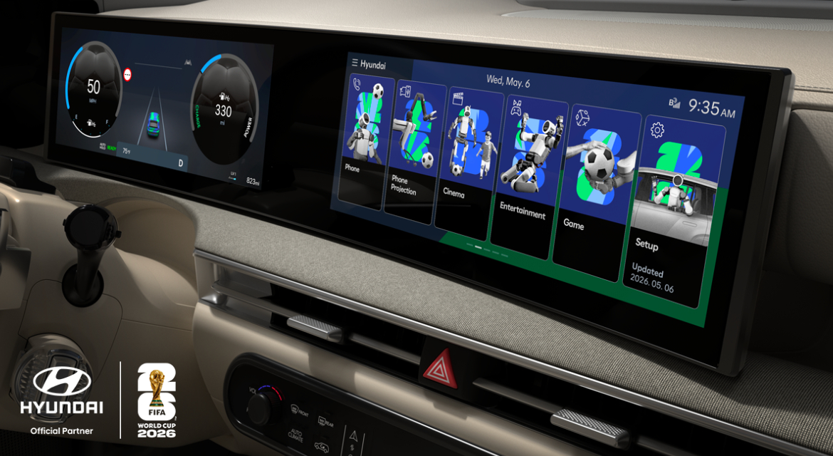 Hyundai Motor Company launched an exclusive in-vehicle display theme to celebrate the upcoming FIFA World Cup 2026™