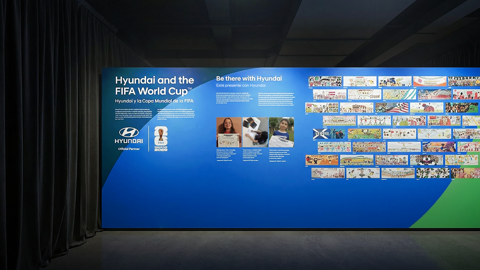Rendered view of the FIFA Museum exhibition space (Hyundai Motor-sponsored heritage exhibits)
